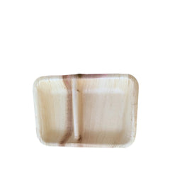 Two-compartment Tray Areca Palm Leaf