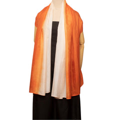 Two Tone Scarf Mulberry Silk Handcrafted