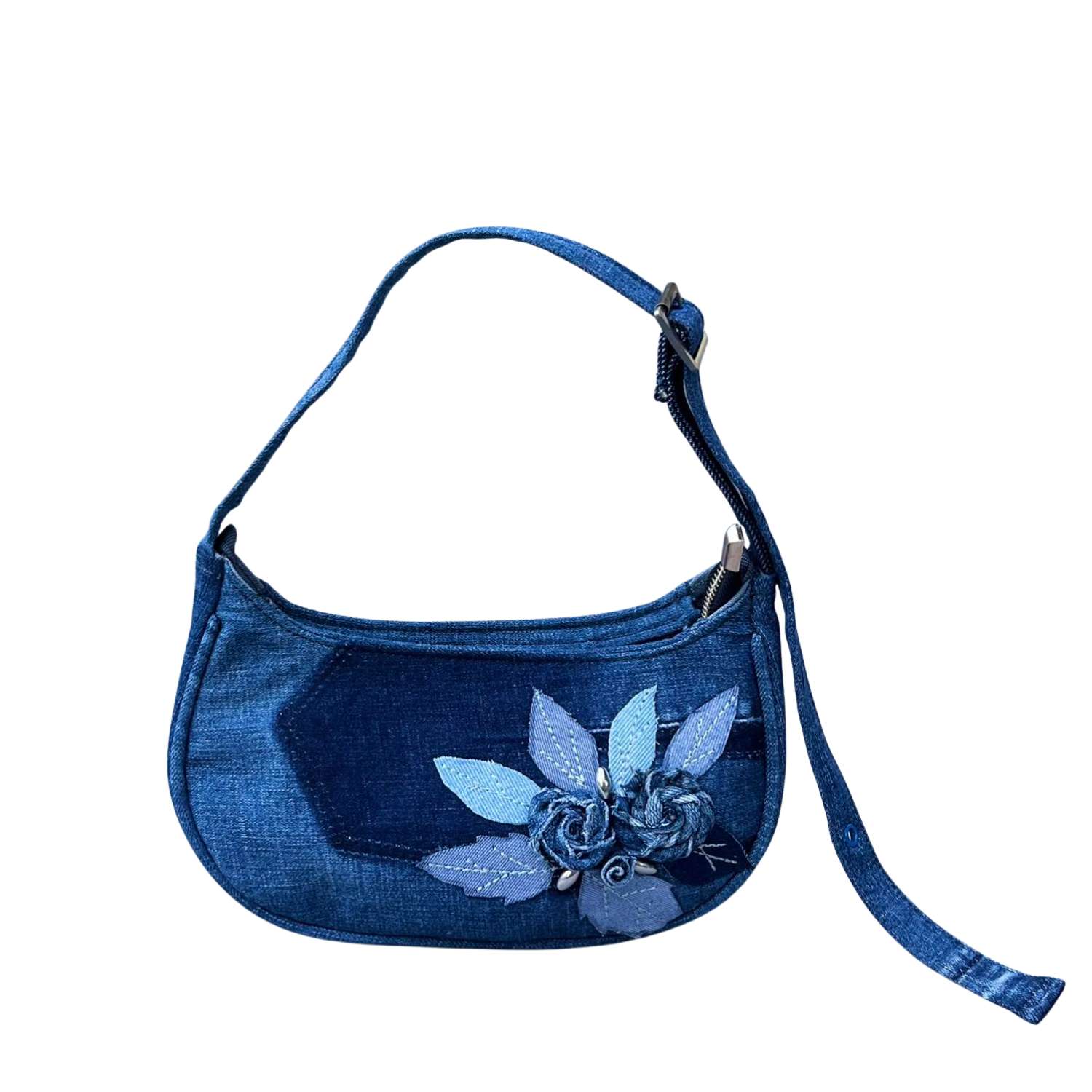 Handmade Upcycled Denim Underarm Bag