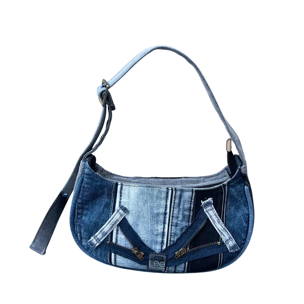 Handmade Upcycled Denim Underarm Bag