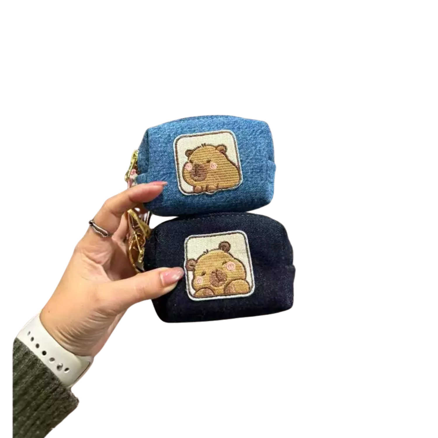 Handmade Upcycled Denim Wallet Mini 1