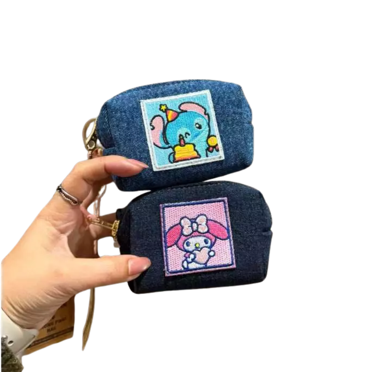 Handmade Upcycled Denim Wallet Mini 1