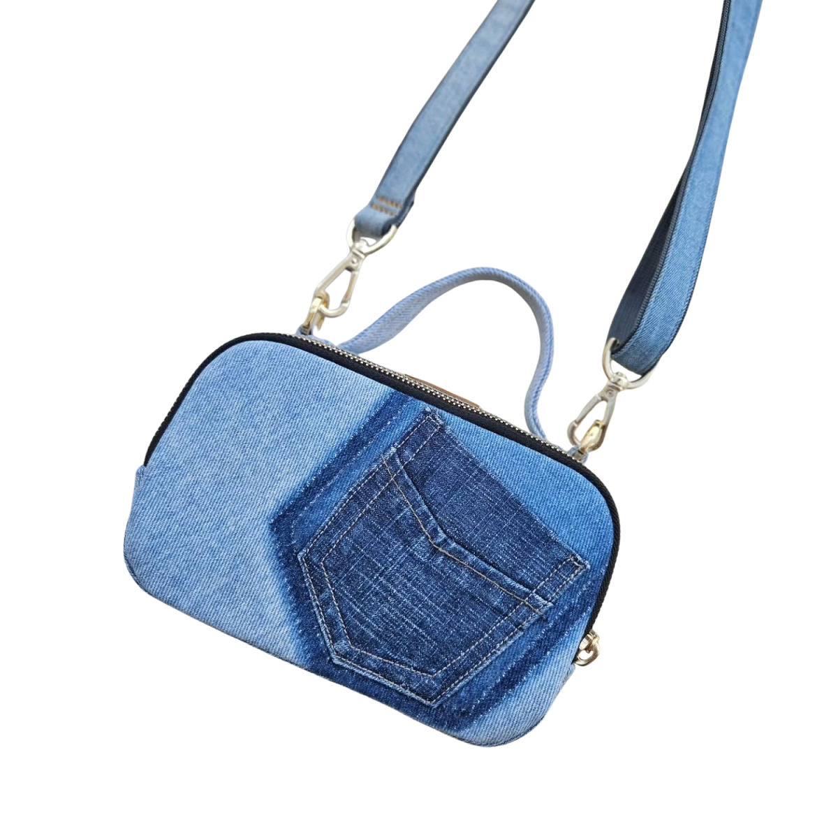 Handmade Upcycled Denim Vivi Bag 1