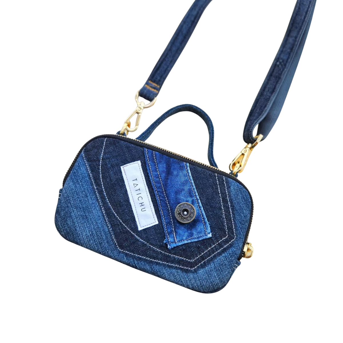 Handmade Upcycled Denim Vivi Bag 1