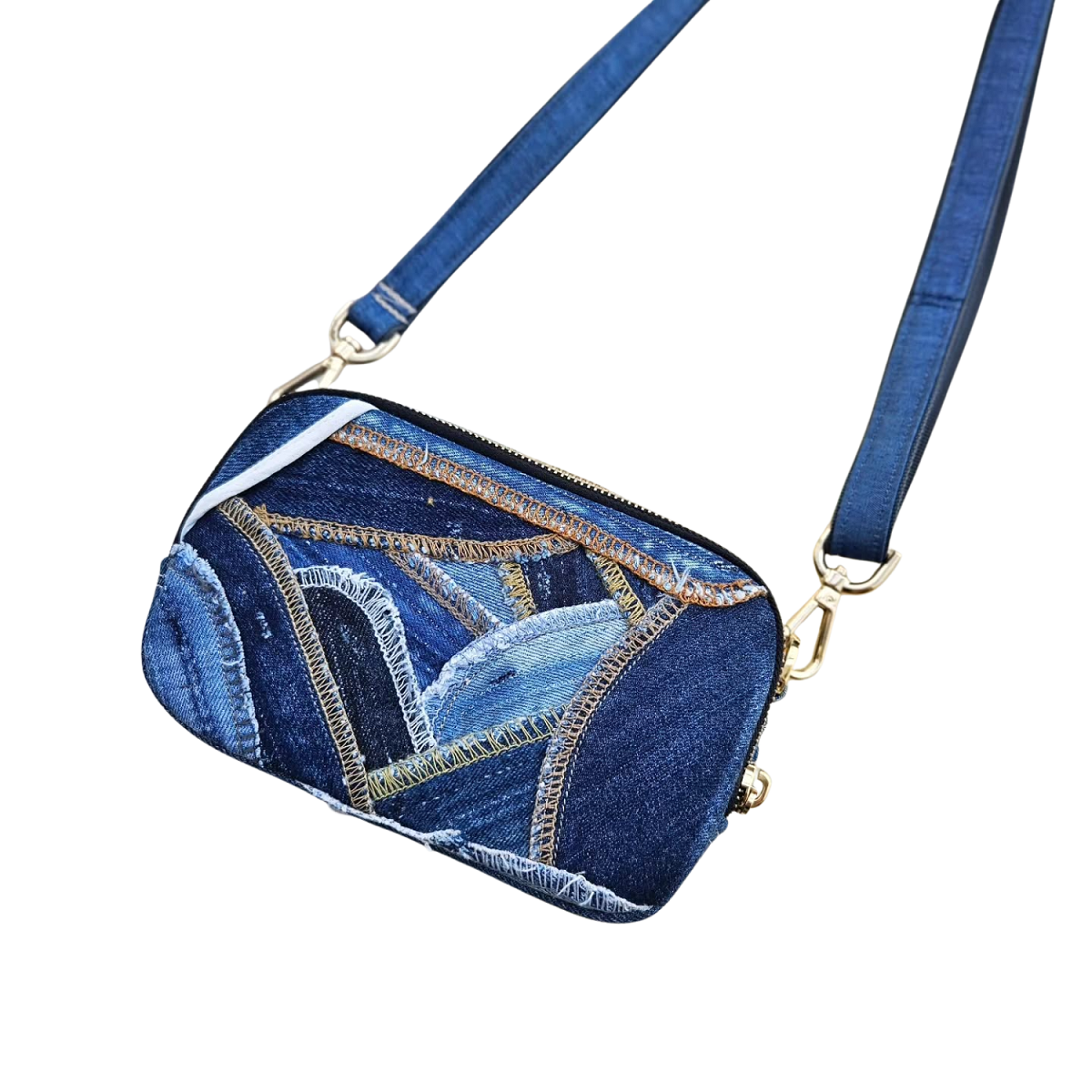 Handmade Upcycled Denim Vivi Bag 1