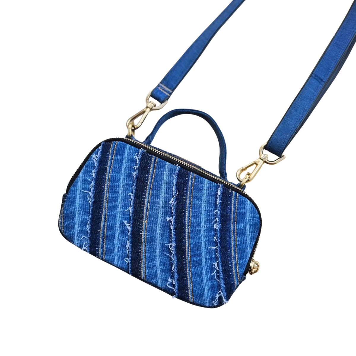 Handmade Upcycled Denim Vivi Bag 1