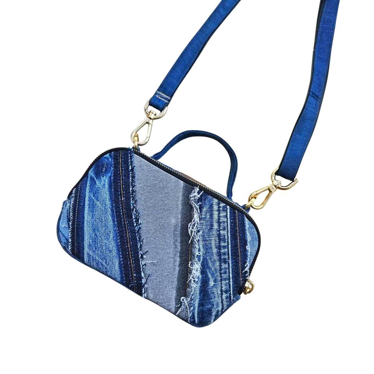 Handmade Upcycled Denim Vivi Bag 2