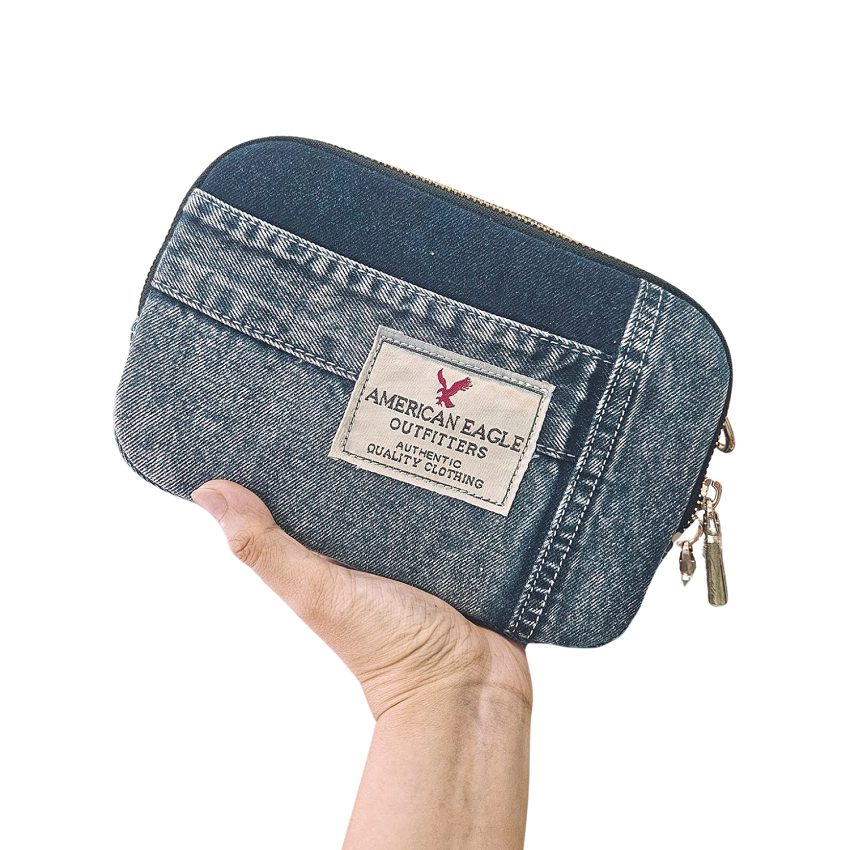Handmade Upcycled Denim Vivi Box Bag