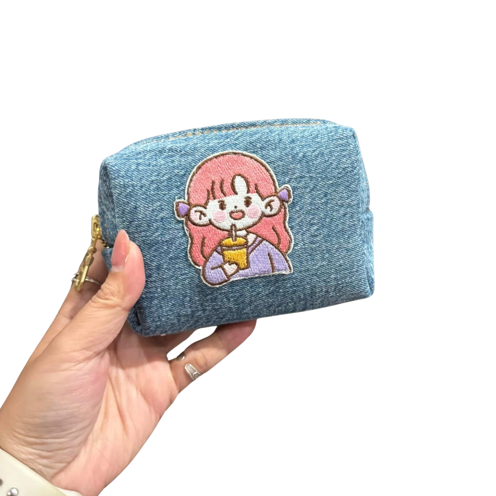 Handmade Upcycled Denim Wallet Handheld 04