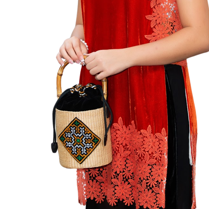 Water Hyacinth Bag Brocade 9