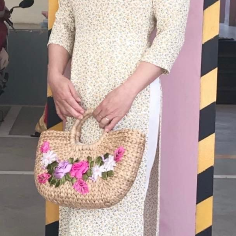 Water Hyacinth Bag H30 3