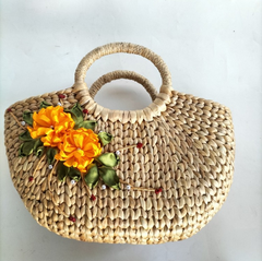 Water Hyacinth Bag with Diagonal Strap 1