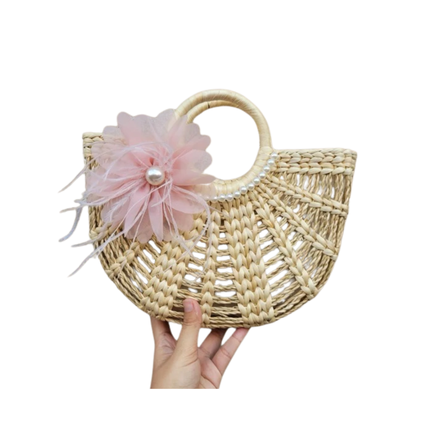 Water Hyacinth Woven Handbag