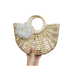 Water Hyacinth Woven Handbag