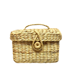Water Hyacinth Box Handbag