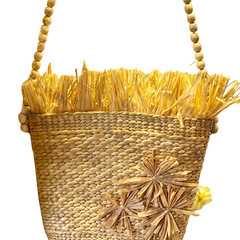 Water Hyacinth Bag With Wooden Handle 2