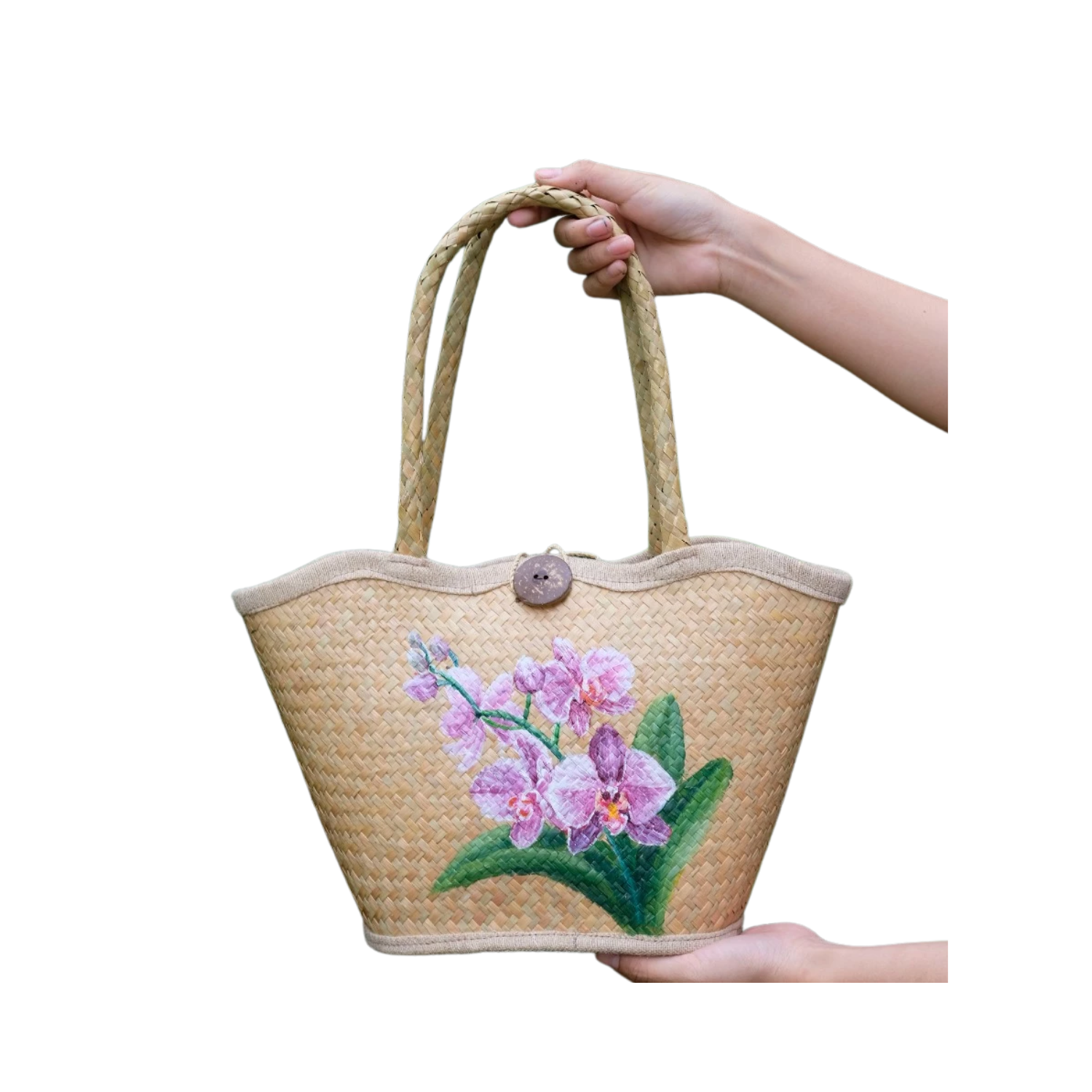 Wavy Shaped Sedge Basket 1