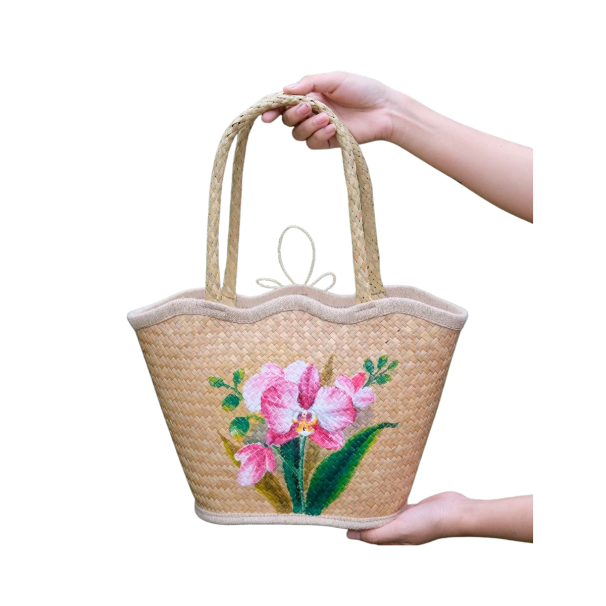 Wavy Shaped Sedge Basket 1