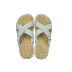 White Loofah Slippers (cross)