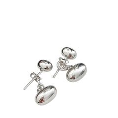 Women's Bean-Shaped Earrings Handcrafted 925 Sterling Silver