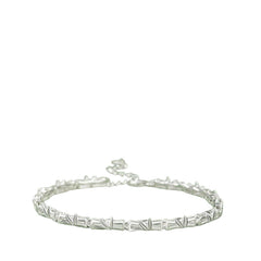Women's Bracelet In The Shape Of A Bamboo Tree Handcrafted 999 Fine Silver