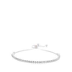 Women's Bracelet With Round Beads Handcrafted 925 Sterling Silver