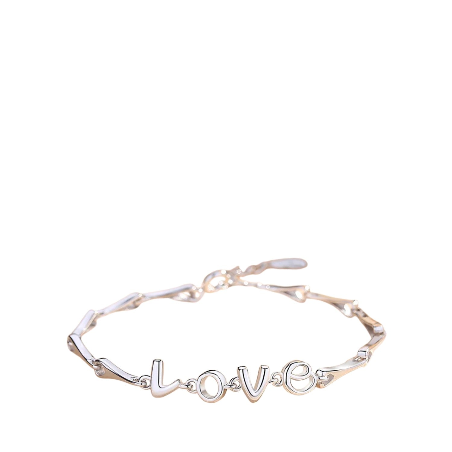 Women's Bracelet With The Word "Love" Handcrafted 925 Sterling Silver