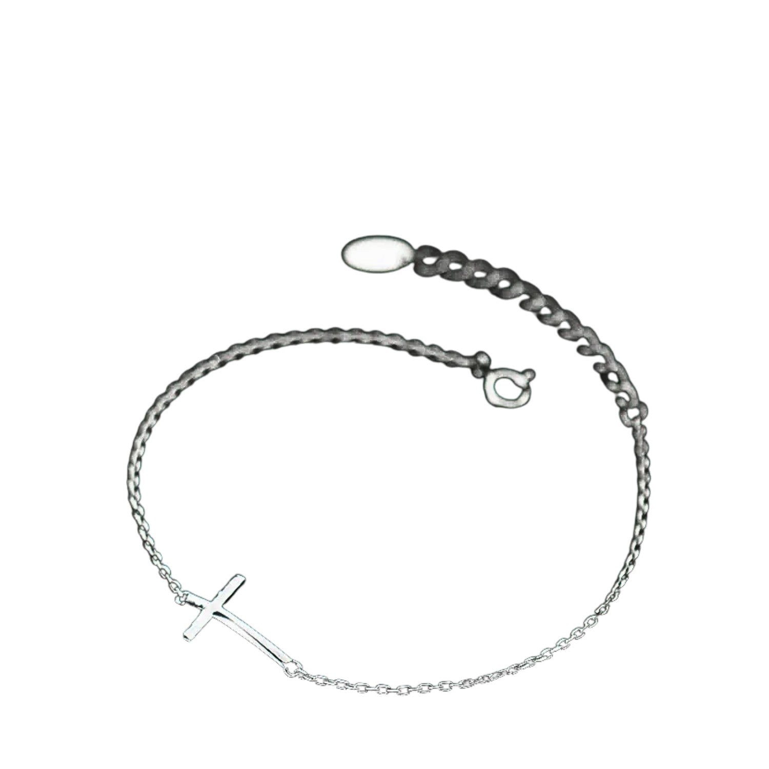 Women's Bracelet with Letter T  Handcrafted 925 Sterling Silver