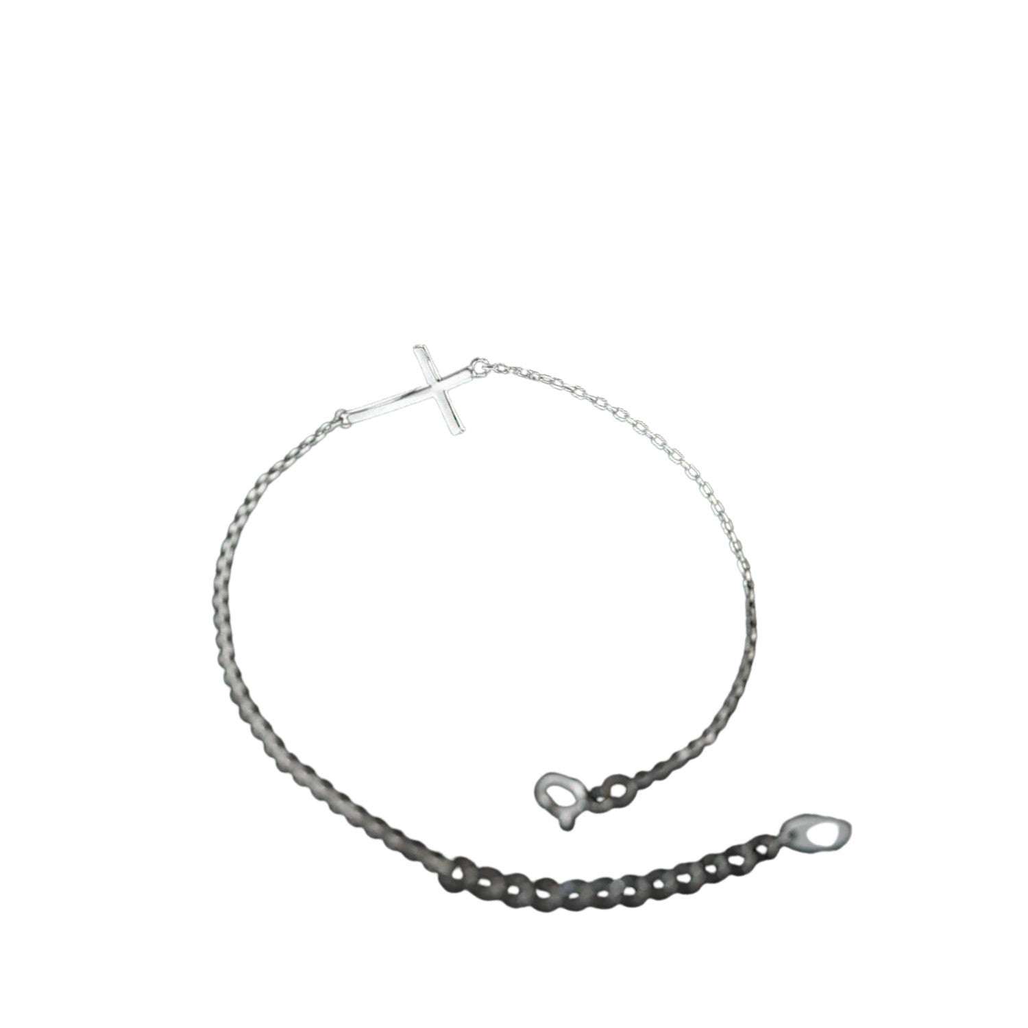 Women's Bracelet with Letter T  Handcrafted 925 Sterling Silver