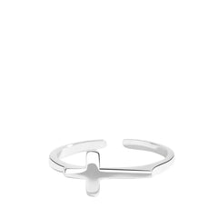 Women's Cross Ring Handcrafted 925 Sterling Silver