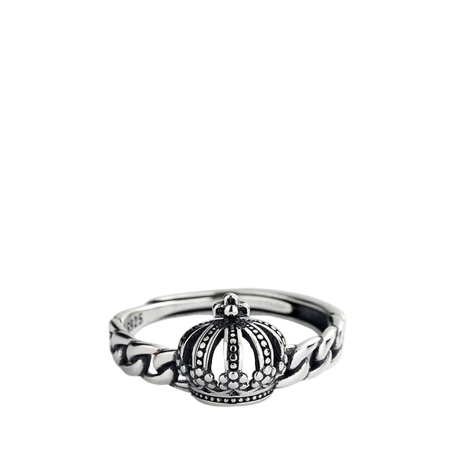 Women's Crown-Shaped Ring Handcrafted 925 Sterling Silver