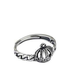Women's Crown-Shaped Ring Handcrafted 925 Sterling Silver