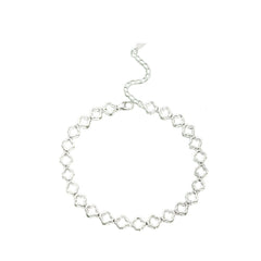 Women's Four-Leaf Clover Bracelet Handcrafted 999 Fine Silver