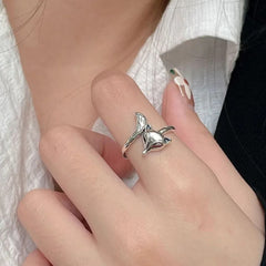 Women's Fox Ring Handcrafted 925 Sterling Silver