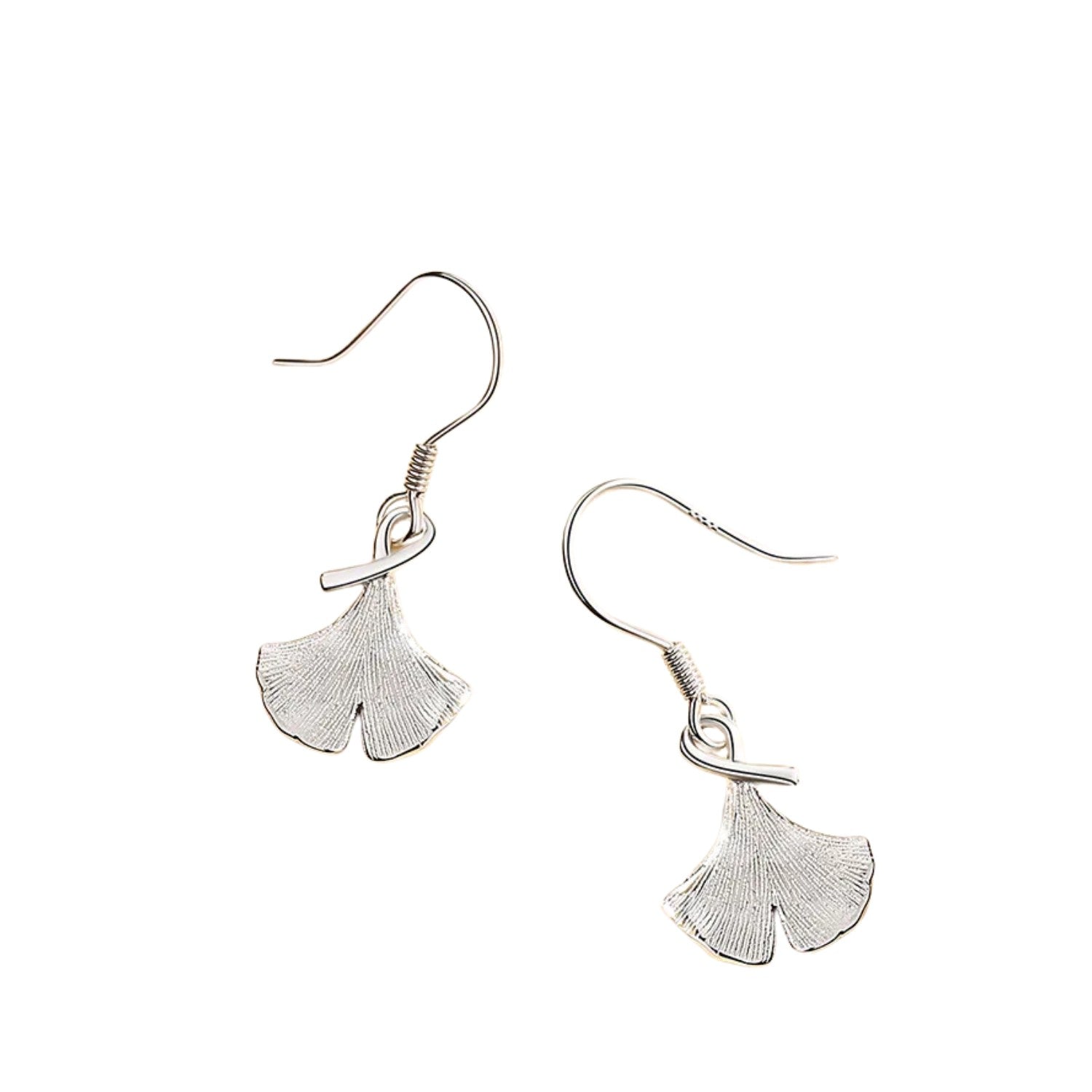 Women's Leaf-Shaped Earrings Handcrafted 925 Sterling Silver