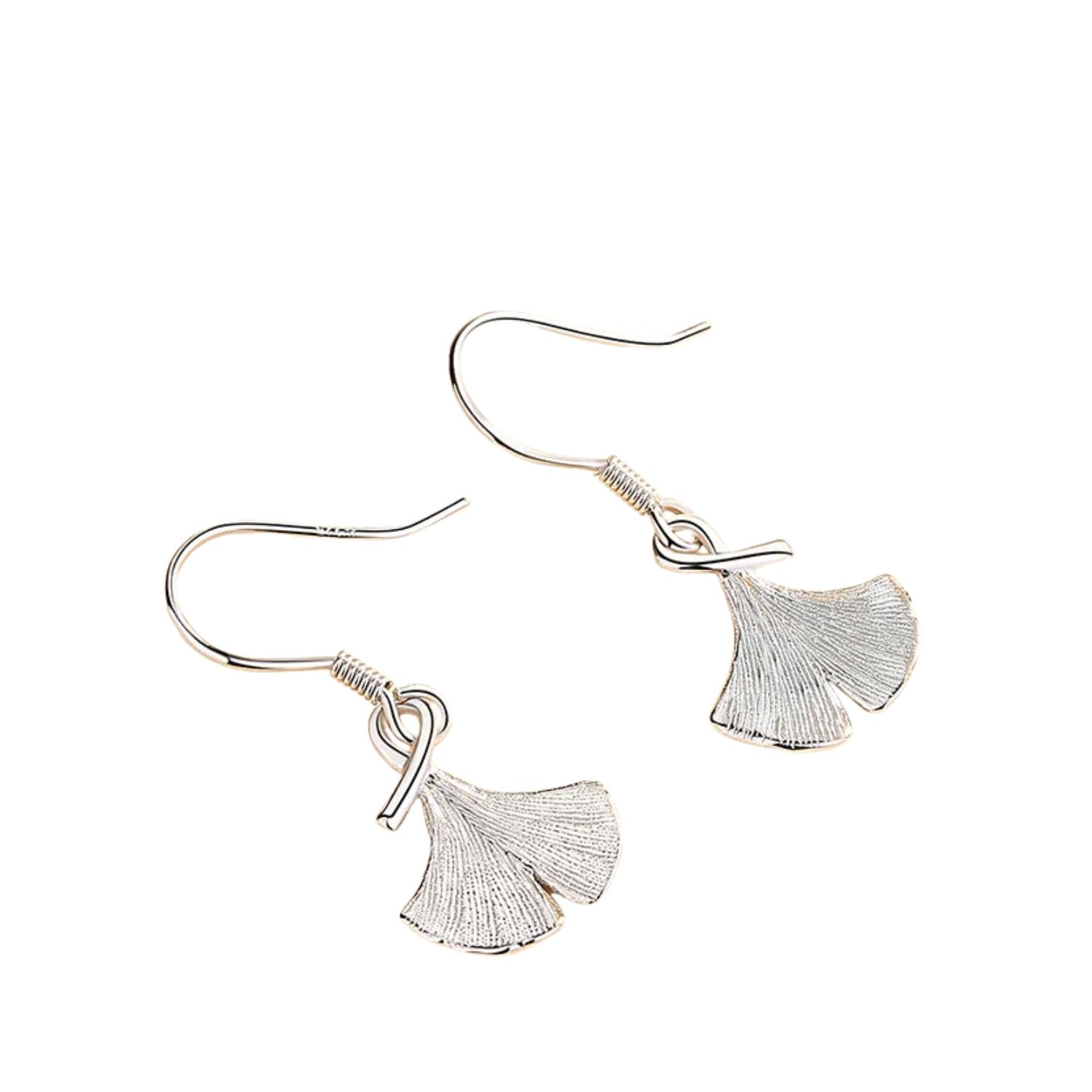 Women's Leaf-Shaped Earrings Handcrafted 925 Sterling Silver
