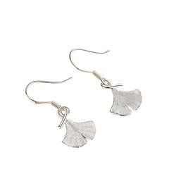 Women's Leaf-Shaped Earrings Handcrafted 925 Sterling Silver