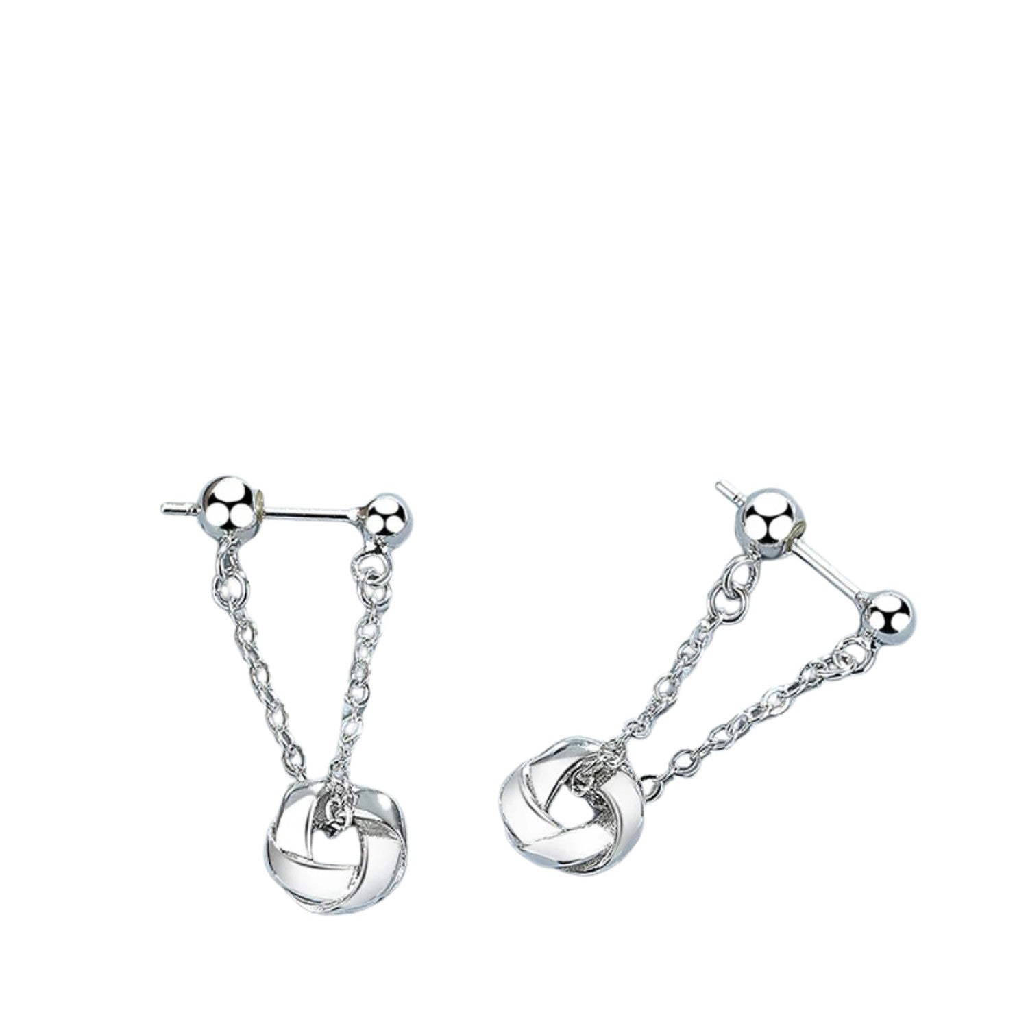 Women's Long Chain Earrings Handcrafted 925 Sterling Silver