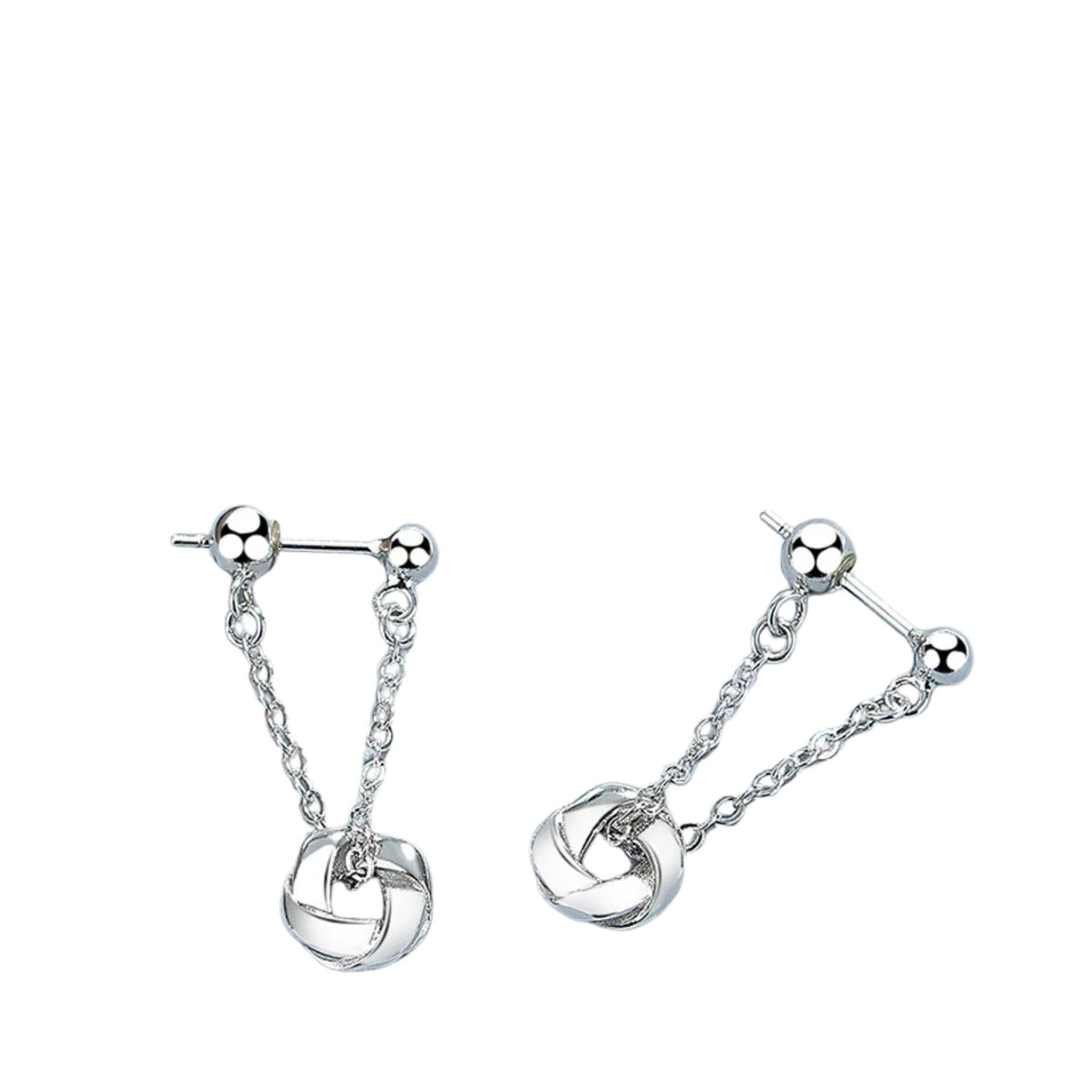 Women's Long Chain Earrings Handcrafted 925 Sterling Silver