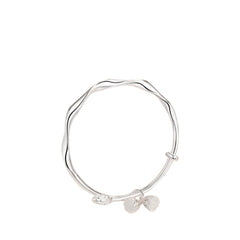 Women's Lotus Bud Style Bracelet Handcrafted 999 Fine Silver