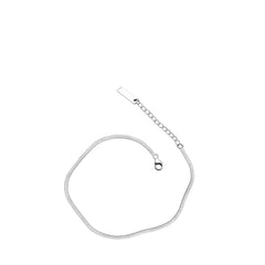 Women's Noodle-Style Anklet Handcrafted 925 Sterling Silver