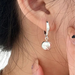Women's Plain Round Earrings Handcrafted 925 Sterling Silver