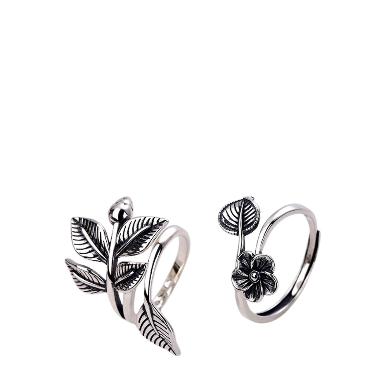 Women's Plum Blossom Ring Handcrafted 925 Sterling Silver