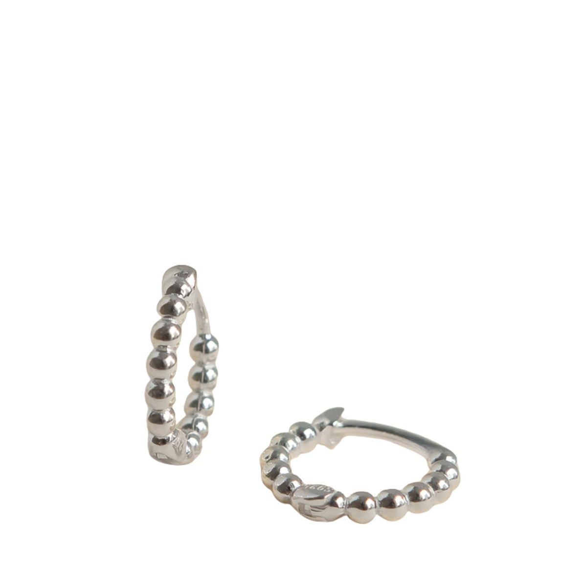 Women's Polka Dot Earrings Handcrafted 925 Sterling Silver