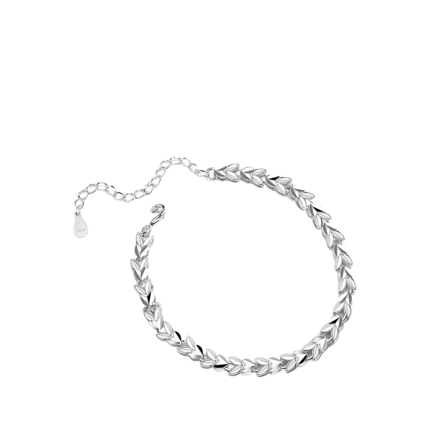 Women's Rabbit-shaped Bracelet Handcrafted 999 Fine Silver