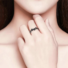 Women's Ring with Pet Paw Design Handcrafted 925 Sterling Silver