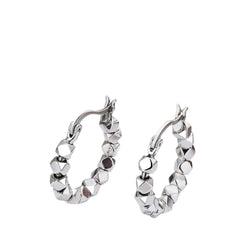 Women's Round Earrings  Handcrafted 925 Sterling Silver