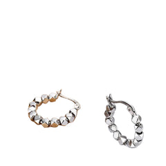 Women's Round Earrings  Handcrafted 925 Sterling Silver