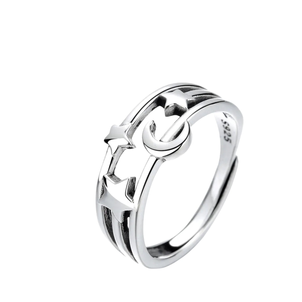 Women's Star-Shaped Ring Handcrafted 925 Sterling Silver