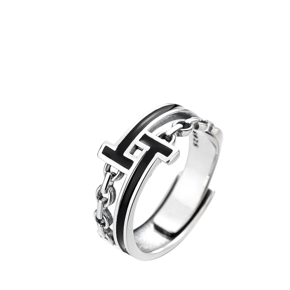 Women's T-shaped Ring Handcrafted 925 Sterling Silver
